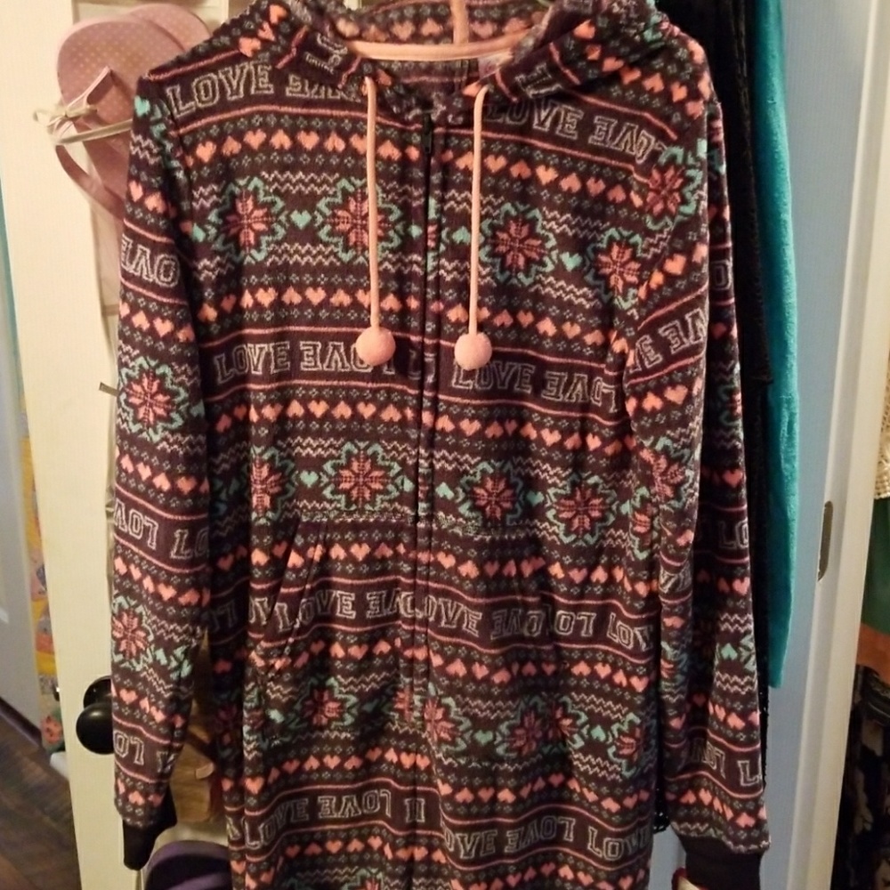 Juniors Hooded Sleeper Onesie